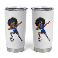 Funny Curacao Soccer Girl Tumbler Cup Dabbing Football Fan Gift