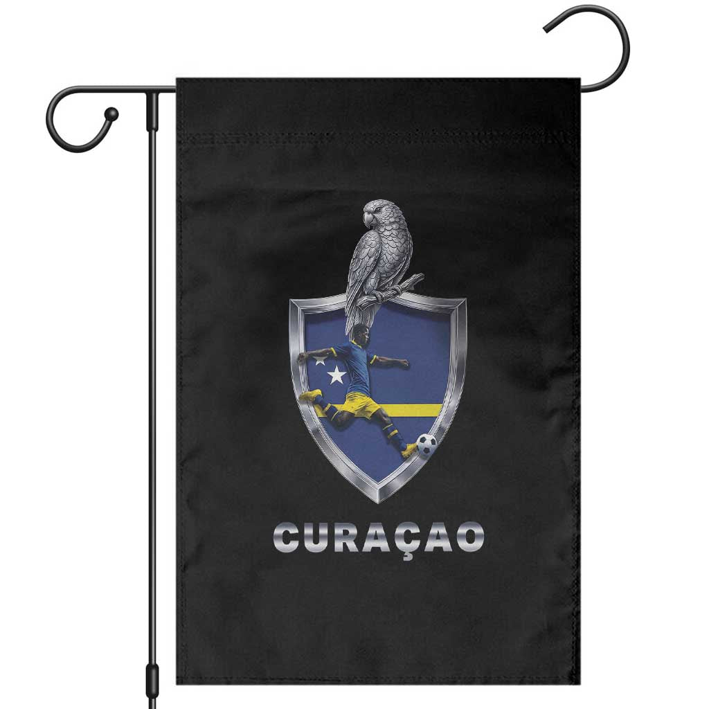 Supporting Curacao Soccer 2026 Garden Flag Caribbean Team Pride Gift