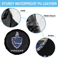 Supporting Curacao Soccer 2026 Spare Tire Cover Caribbean Team Pride Gift