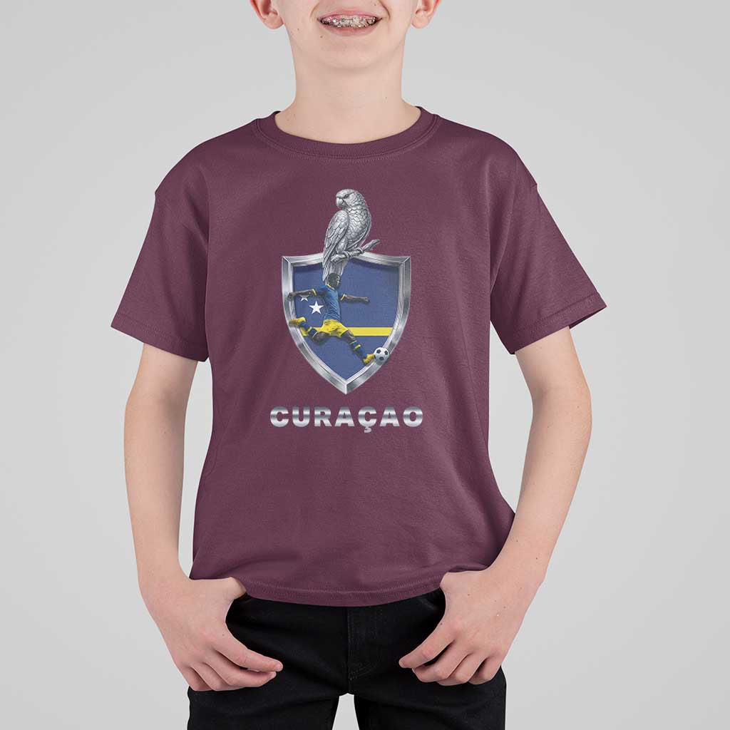 Supporting Curacao Soccer 2026 T Shirt For Kid Caribbean Team Pride Gift