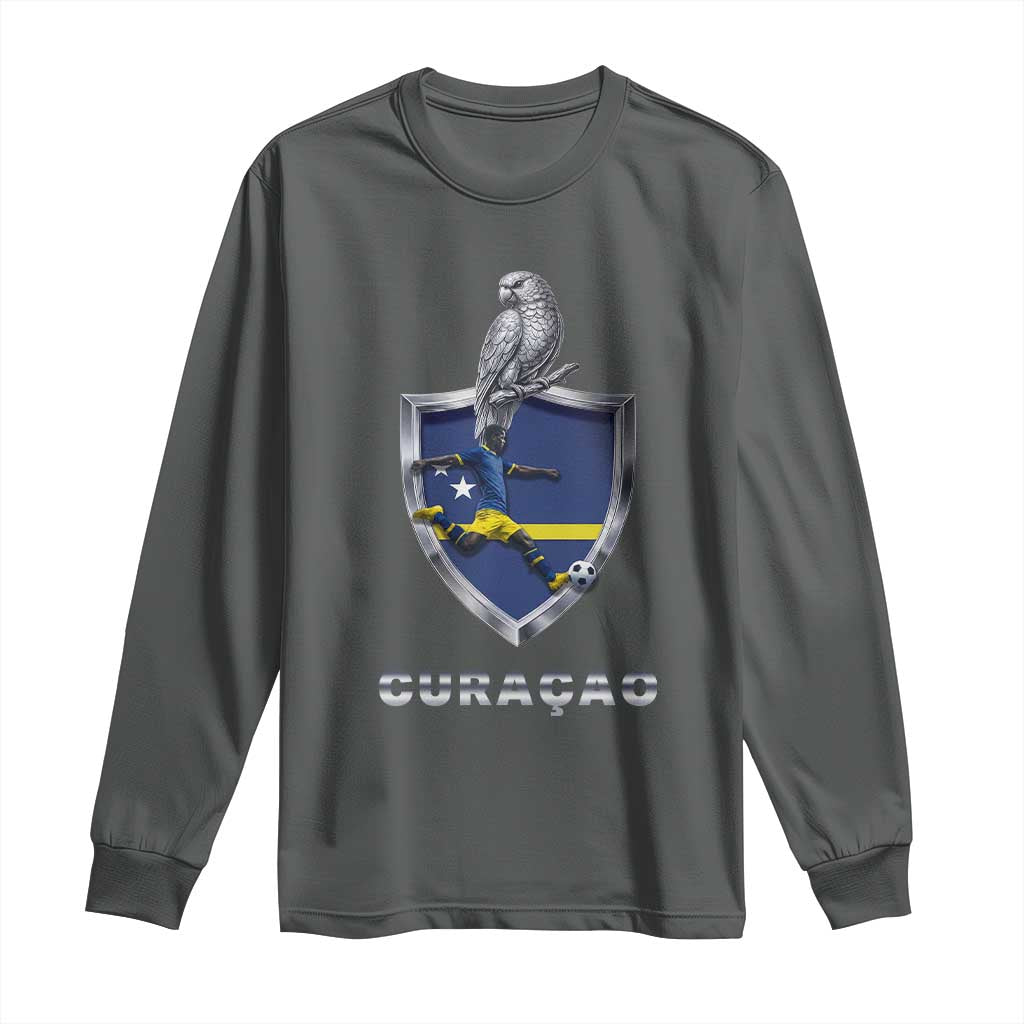 Supporting Curacao Soccer 2026 Long Sleeve Shirt Caribbean Team Pride Gift