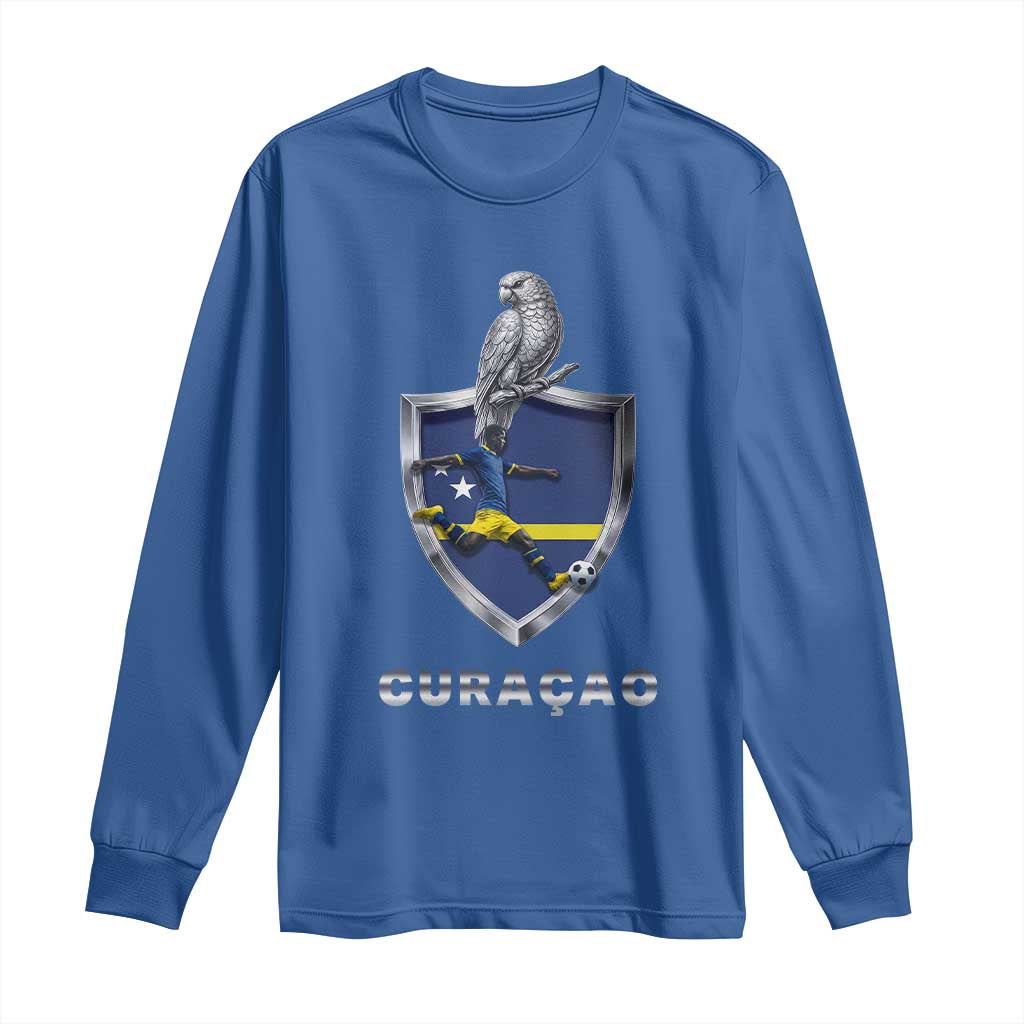 Supporting Curacao Soccer 2026 Long Sleeve Shirt Caribbean Team Pride Gift