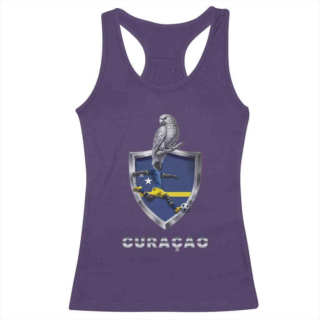 Supporting Curacao Soccer 2026 Racerback Tank Top Caribbean Team Pride Gift