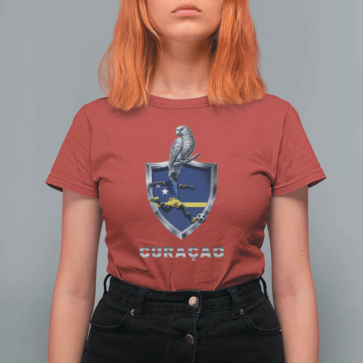 Supporting Curacao Soccer 2026 T Shirt For Women Caribbean Team Pride Gift