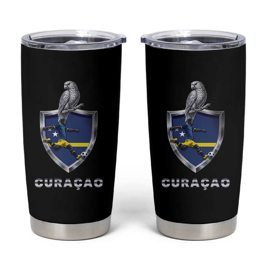 Supporting Curacao Soccer 2026 Tumbler Cup Caribbean Team Pride Gift