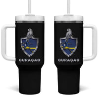 Supporting Curacao Soccer 2026 Tumbler With Handle Caribbean Team Pride Gift