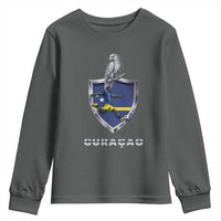Supporting Curacao Soccer 2026 Youth Sweatshirt Caribbean Team Pride Gift