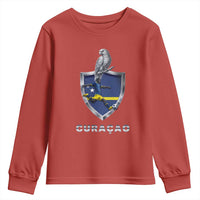 Supporting Curacao Soccer 2026 Youth Sweatshirt Caribbean Team Pride Gift