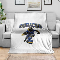 Funny Curacao Bird Soccer Lover Throw Blanket Caribbean Island Gift