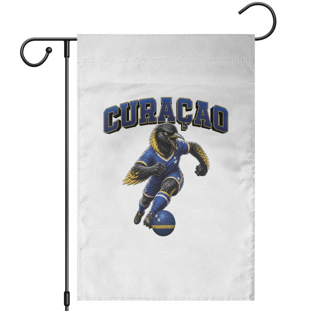 Funny Curacao Bird Soccer Lover Garden Flag Caribbean Island Gift