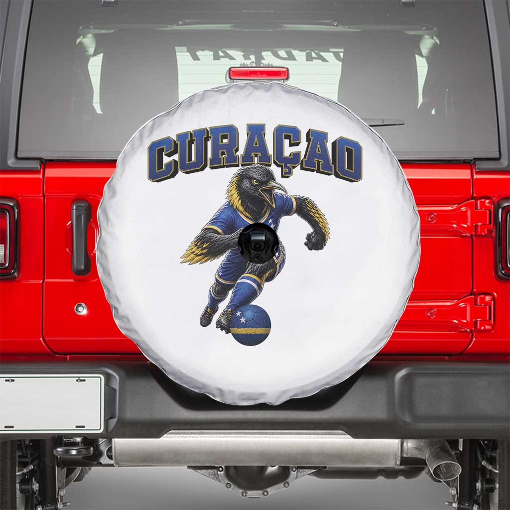 Funny Curacao Bird Soccer Lover Spare Tire Cover Caribbean Island Gift