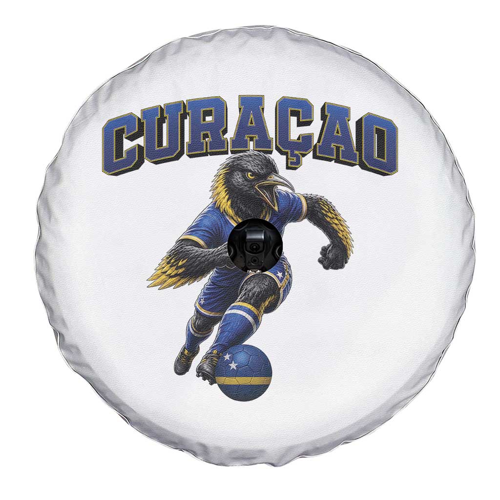 Funny Curacao Bird Soccer Lover Spare Tire Cover Caribbean Island Gift