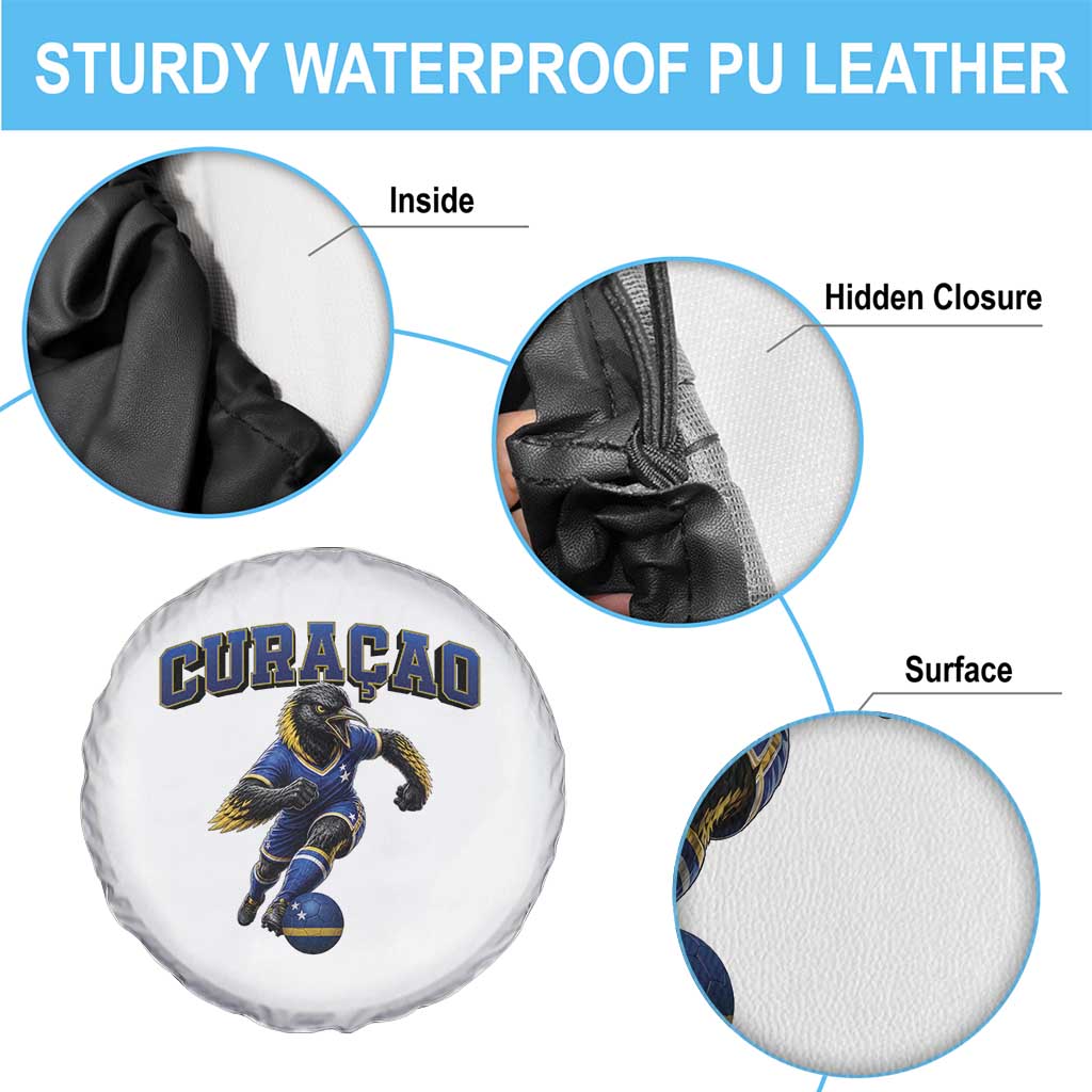 Funny Curacao Bird Soccer Lover Spare Tire Cover Caribbean Island Gift