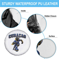 Funny Curacao Bird Soccer Lover Spare Tire Cover Caribbean Island Gift