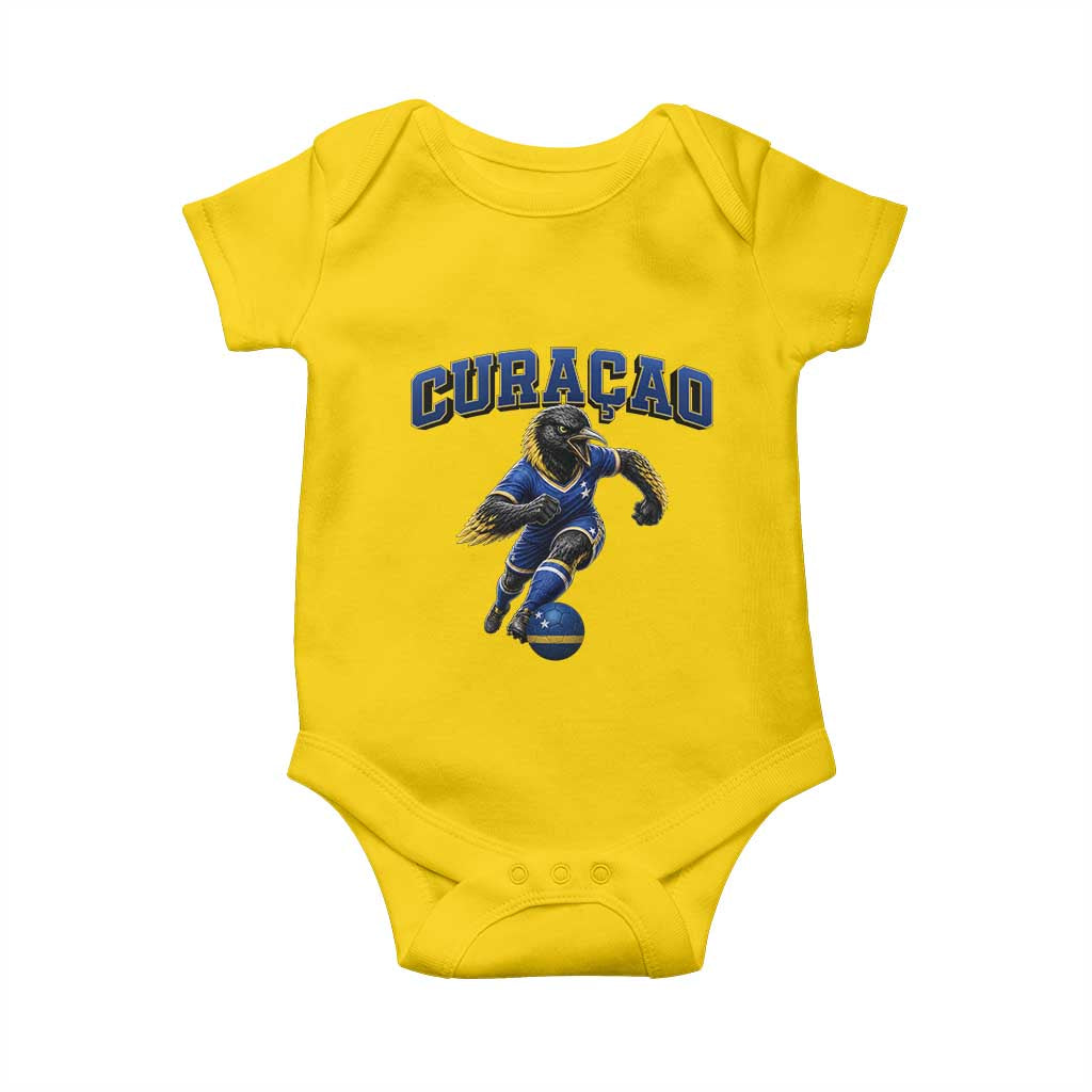 Funny Curacao Bird Soccer Lover Baby Onesie Caribbean Island Gift