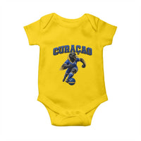 Funny Curacao Bird Soccer Lover Baby Onesie Caribbean Island Gift