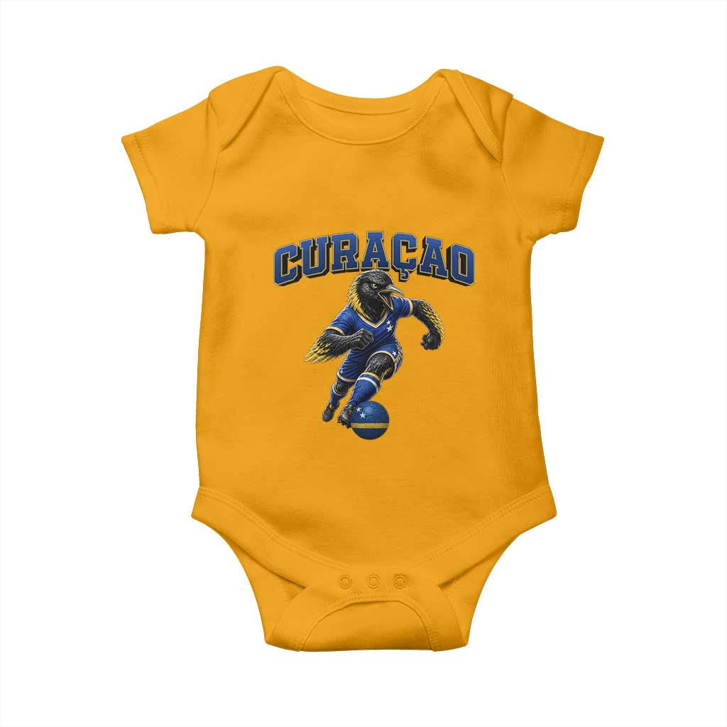 Funny Curacao Bird Soccer Lover Baby Onesie Caribbean Island Gift