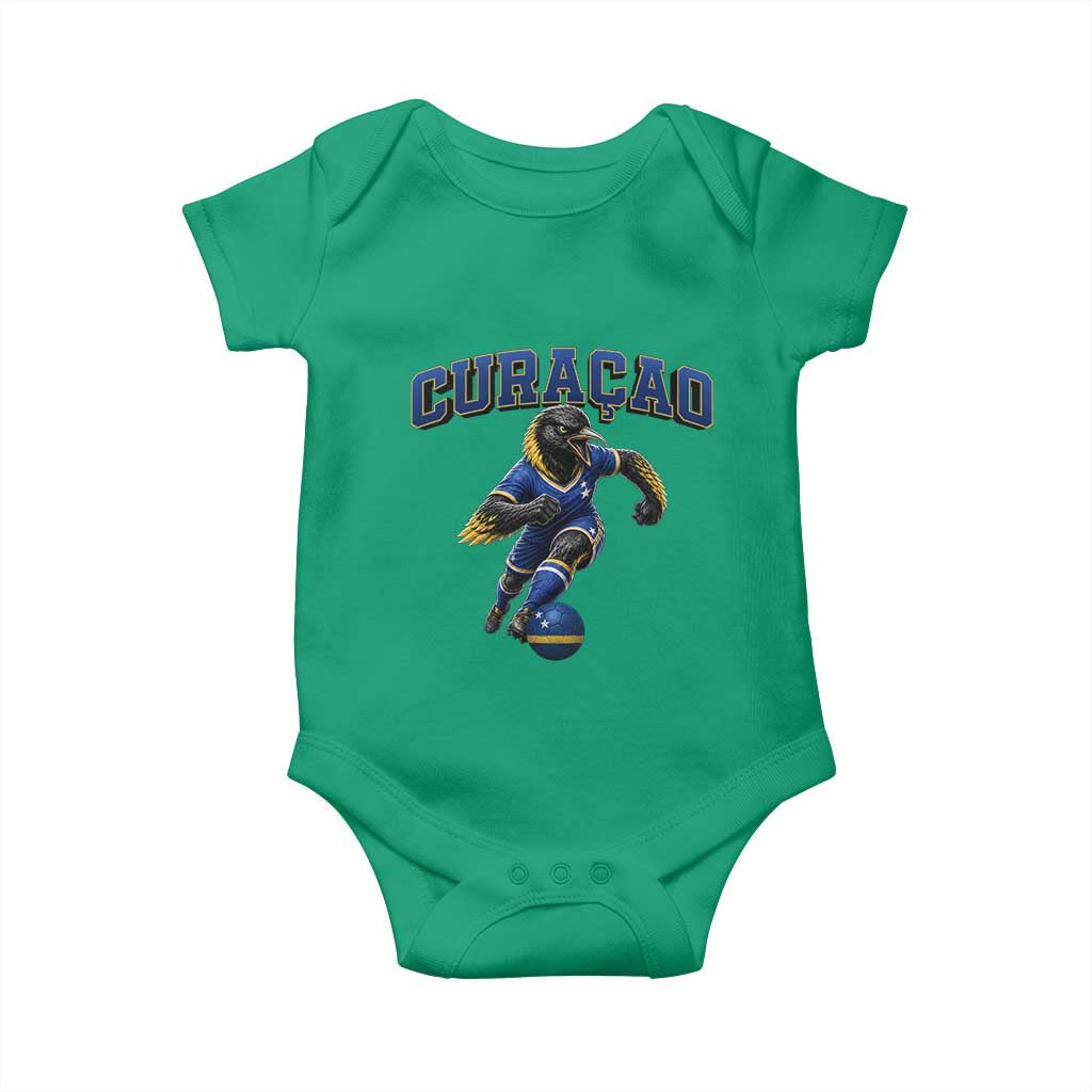 Funny Curacao Bird Soccer Lover Baby Onesie Caribbean Island Gift