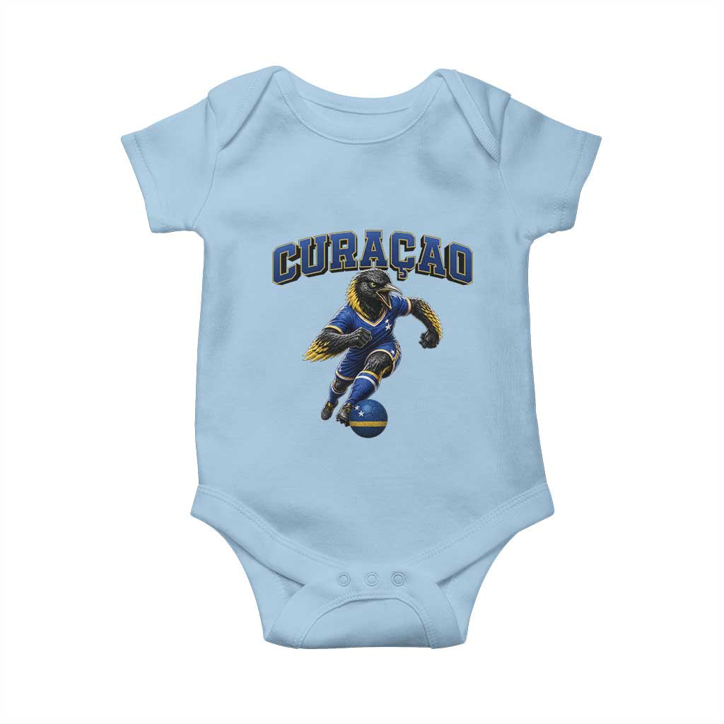 Funny Curacao Bird Soccer Lover Baby Onesie Caribbean Island Gift