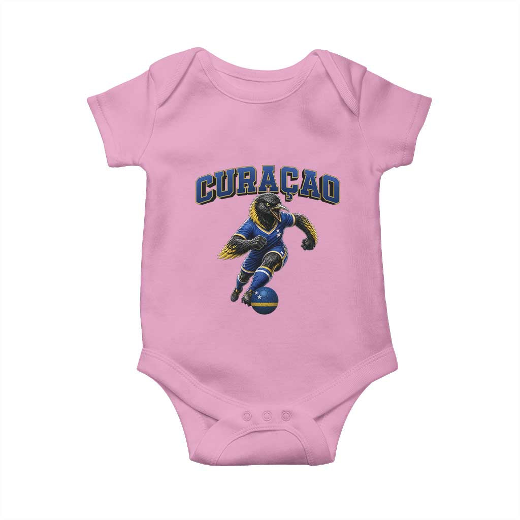 Funny Curacao Bird Soccer Lover Baby Onesie Caribbean Island Gift