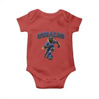 Funny Curacao Bird Soccer Lover Baby Onesie Caribbean Island Gift