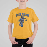 Funny Curacao Bird Soccer Lover T Shirt For Kid Caribbean Island Gift