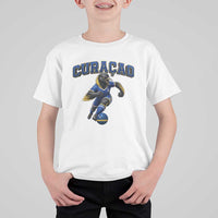 Funny Curacao Bird Soccer Lover T Shirt For Kid Caribbean Island Gift