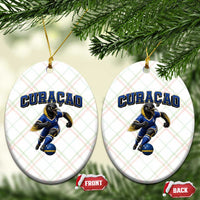 Funny Curacao Bird Soccer Lover Ceramic Ornament Caribbean Island Gift