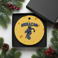Funny Curacao Bird Soccer Lover Ceramic Ornament Caribbean Island Gift