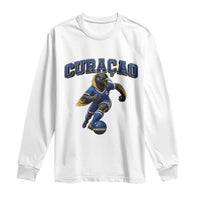 Funny Curacao Bird Soccer Lover Long Sleeve Shirt Caribbean Island Gift