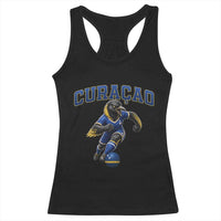 Funny Curacao Bird Soccer Lover Racerback Tank Top Caribbean Island Gift