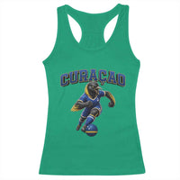 Funny Curacao Bird Soccer Lover Racerback Tank Top Caribbean Island Gift