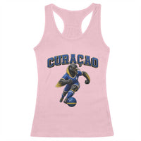 Funny Curacao Bird Soccer Lover Racerback Tank Top Caribbean Island Gift