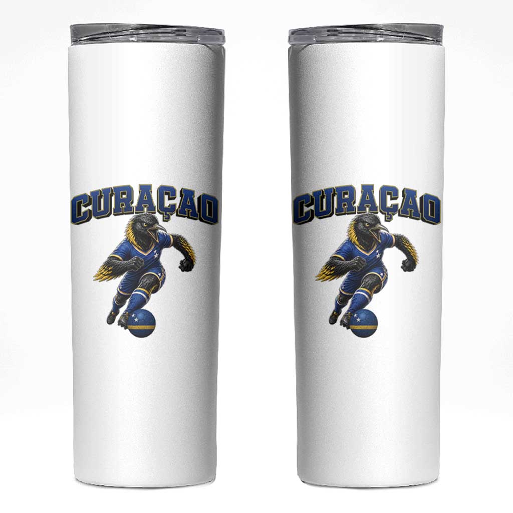 Funny Curacao Bird Soccer Lover Skinny Tumbler Caribbean Island Gift
