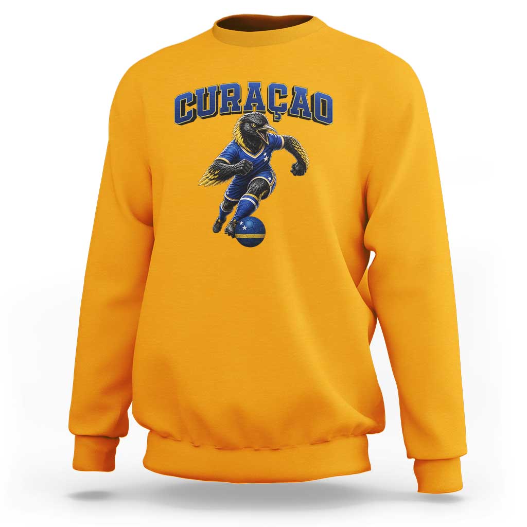 Funny Curacao Bird Soccer Lover Sweatshirt Caribbean Island Gift