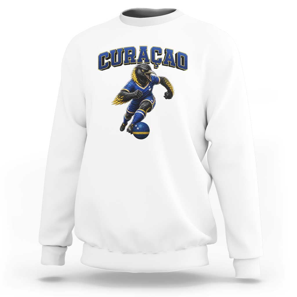Funny Curacao Bird Soccer Lover Sweatshirt Caribbean Island Gift