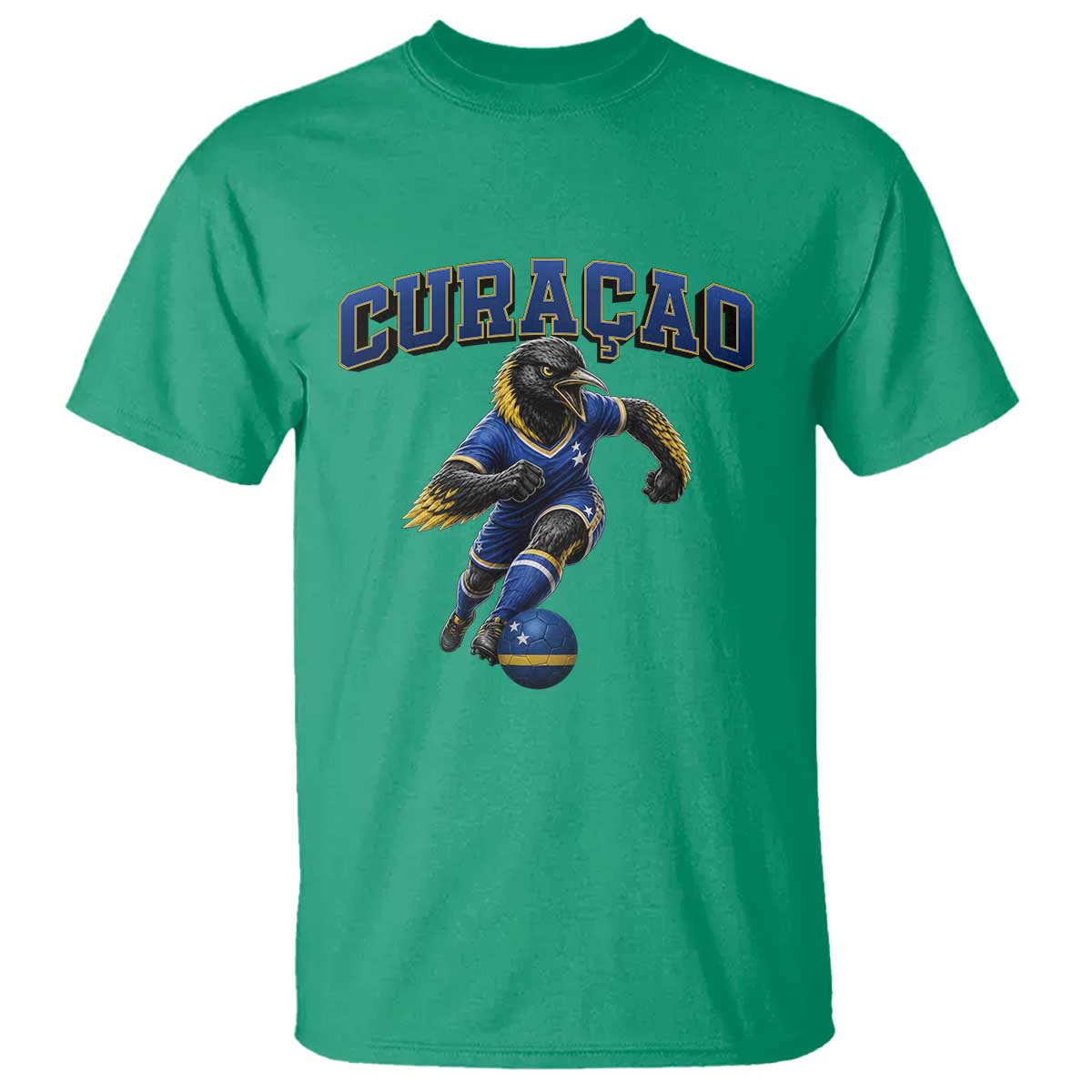 Funny Curacao Bird Soccer Lover T Shirt Caribbean Island Gift