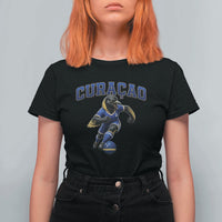 Funny Curacao Bird Soccer Lover T Shirt For Women Caribbean Island Gift