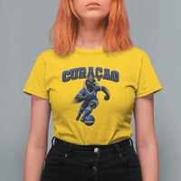 Funny Curacao Bird Soccer Lover T Shirt For Women Caribbean Island Gift