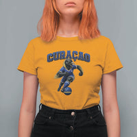 Funny Curacao Bird Soccer Lover T Shirt For Women Caribbean Island Gift