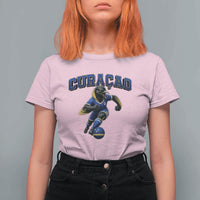 Funny Curacao Bird Soccer Lover T Shirt For Women Caribbean Island Gift