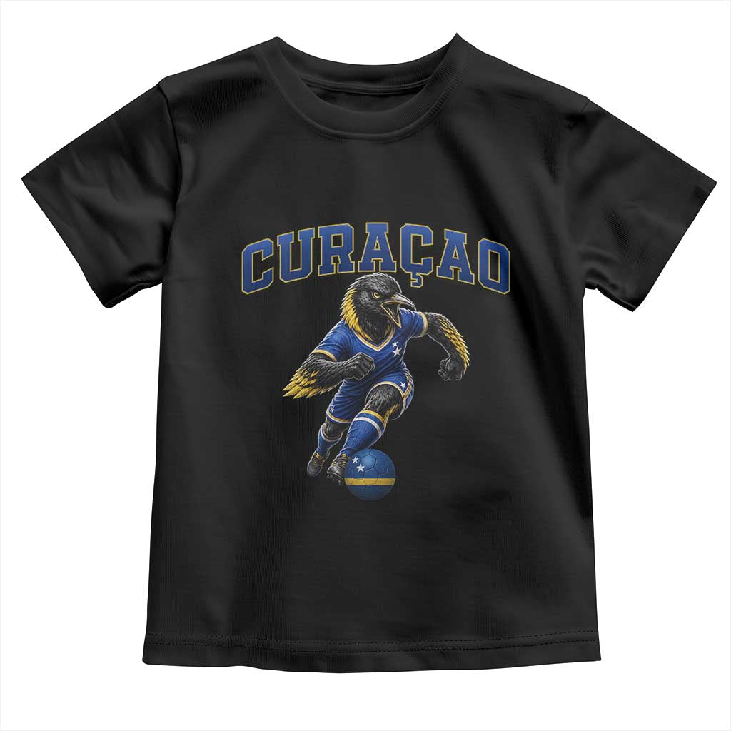 Funny Curacao Bird Soccer Lover Toddler T Shirt Caribbean Island Gift