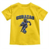 Funny Curacao Bird Soccer Lover Toddler T Shirt Caribbean Island Gift