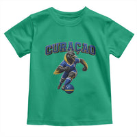 Funny Curacao Bird Soccer Lover Toddler T Shirt Caribbean Island Gift