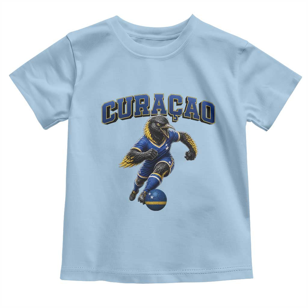 Funny Curacao Bird Soccer Lover Toddler T Shirt Caribbean Island Gift