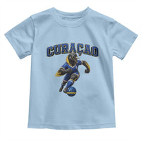 Funny Curacao Bird Soccer Lover Toddler T Shirt Caribbean Island Gift