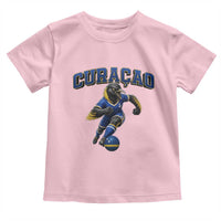 Funny Curacao Bird Soccer Lover Toddler T Shirt Caribbean Island Gift