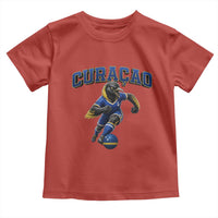 Funny Curacao Bird Soccer Lover Toddler T Shirt Caribbean Island Gift