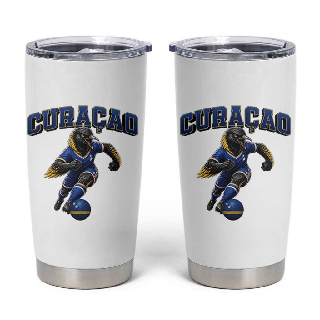 Funny Curacao Bird Soccer Lover Tumbler Cup Caribbean Island Gift
