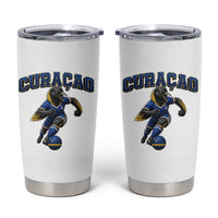 Funny Curacao Bird Soccer Lover Tumbler Cup Caribbean Island Gift